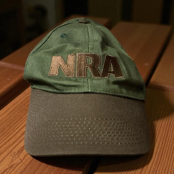 NRA Vintage Logo Green and Brown Cap - Picture 7 of 7